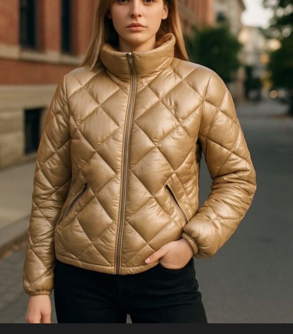 Lauren Ralph Lauren Birch Diamond Quilted LRL Embroidered Puffer Jacket